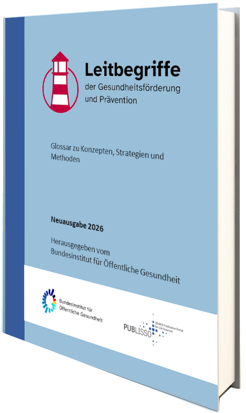 Cover des Living Handbook "Leitbegriffe der Gesundheitsf&ouml;rderung und Pr&auml;vention" des BI&Ouml;G
